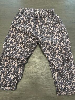 kate quinn purple Floral Elastic Waist Leggings